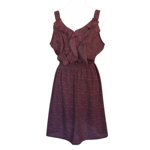 Red and Black Sleeveless Dress